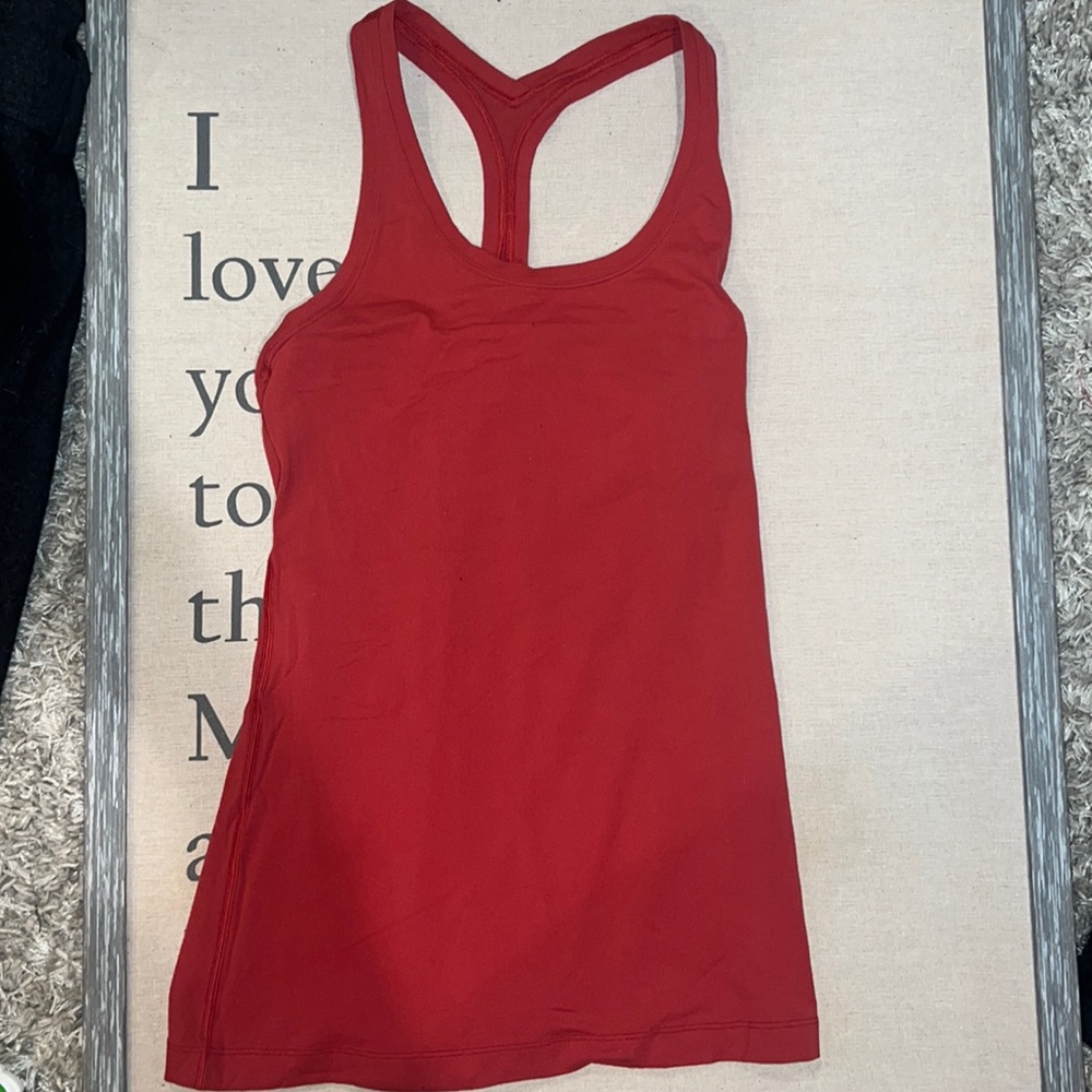 Burnt orange LULULEMON align tank ❤️